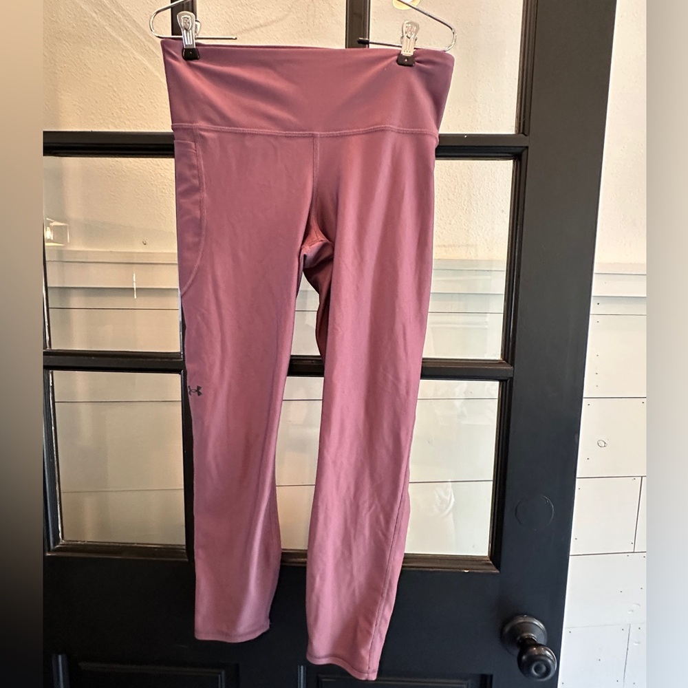 Under Armour Heatgear Purple Compression 7/8 Leggings